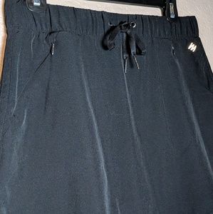 Nicole Miller black Zippy woven skirt